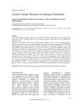 Central Corneal Thickness in Sudanese Population