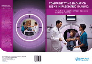 communicating radiation risks in paediatric imaging