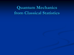 quantum mechanics from classical statistics