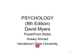 PSYCHOLOGY (8th Edition) David Myers