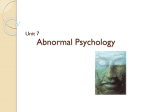 Abnormal Psychology