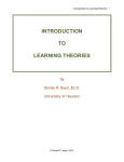 introduction to learning theories