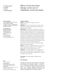 Effects of low-level laser therapy on the rate of orthodontic tooth