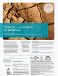 Pit and Fissure Sealants: An Overview
