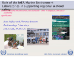 Role of the IAEA marine Environment laboratories in