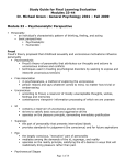 Study Guide for Learning Evaluation #4