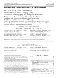 ACCF/AHA Clinical Competence Statement on Cardiac Imaging