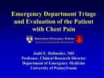 Emergency Department Triage and Evaluation of the Patient