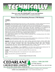 Human Thyroid Stimulating Hormone (TSH Human)