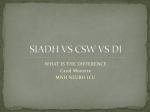 SIADH VS CSW