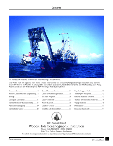 1994 Annual Report - Woods Hole Oceanographic Institution
