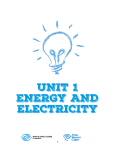 UNIT 1 ENERGY AND ELECTRICITY