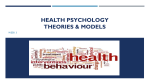 Week 3 Behaviourism, Social Learning Theory and Health Belief