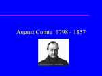 August Comte 1798 - 1857
