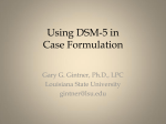 Using DSM-5 in Case Formulation and Treatment Planning