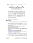 High-speed spectral-domain optical coherence tomography at 1.3