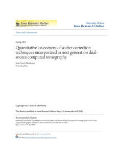 Quantitative assessment of scatter correction techniques
