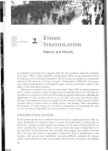 ETHNIC STRATIFICATION