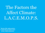 Factors that Affect Climate