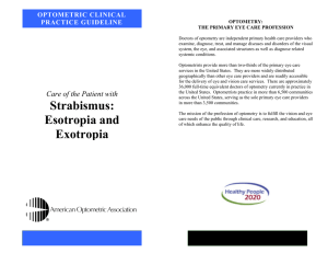Strabismus: Esotropia and Exotropia