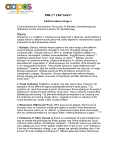 2012 Policy Statement on Adult Strabismus