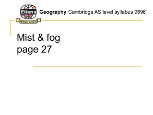 2.1 Mist and Fog