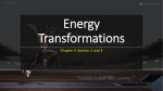 Energy Transformations - McLeanBio