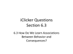 iClicker Questions Section 6.2