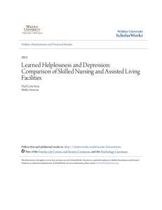 Learned Helplessness and Depression