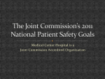 2016The-Joint-Commission - Medical Center Hospital
