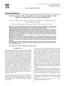 a reanalysis of the collaborative ocular melanoma study medium