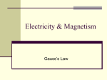 Gauss`s Law: Lecture 6