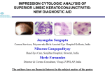 impression cytologic analysis of superior limbic keratoconjunctivitis