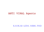 ANTI VIRAL Agents