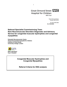 genetic diagnostic criteria - Great Ormond Street Hospital