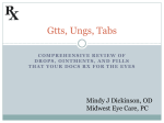 Gtts, Ungs, Tabs - Heart of America Contact Lens Society