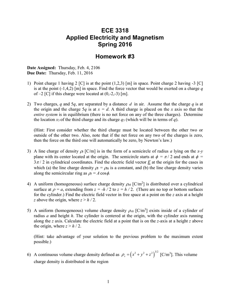 3318 Homework 3 3318 Homework 3