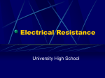 Electrical Resistance - U