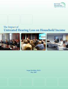 Untreated Hearing Loss on Household Income