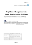 Drug Misuse Management in the Acute Hospital Setting Guidelines