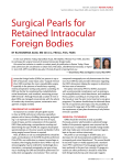 Surgical Pearls for retained Intraocular Foreign bodies