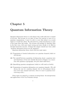 Chapter 5 Quantum Information Theory