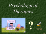 Chapter 15 Jeopardy: Psychological Therapies