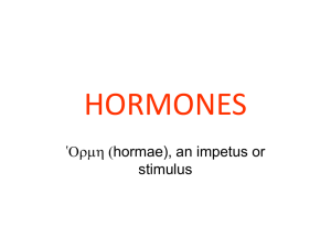 Hormones (Types and Characteristics)