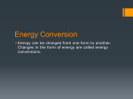 Energy Conversion