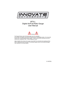 MTX-L Digital Air/Fuel Ratio Gauge User Manual