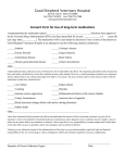 Consent Form for Use of long-term medications