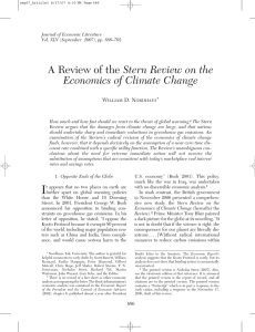 A Review of the Stern Review on the Economics