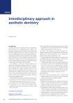 Interdisciplinary approach in aesthetic dentistry