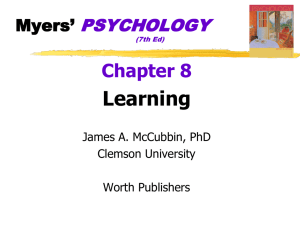 Chapter 8 Learning - Mercer Island School District